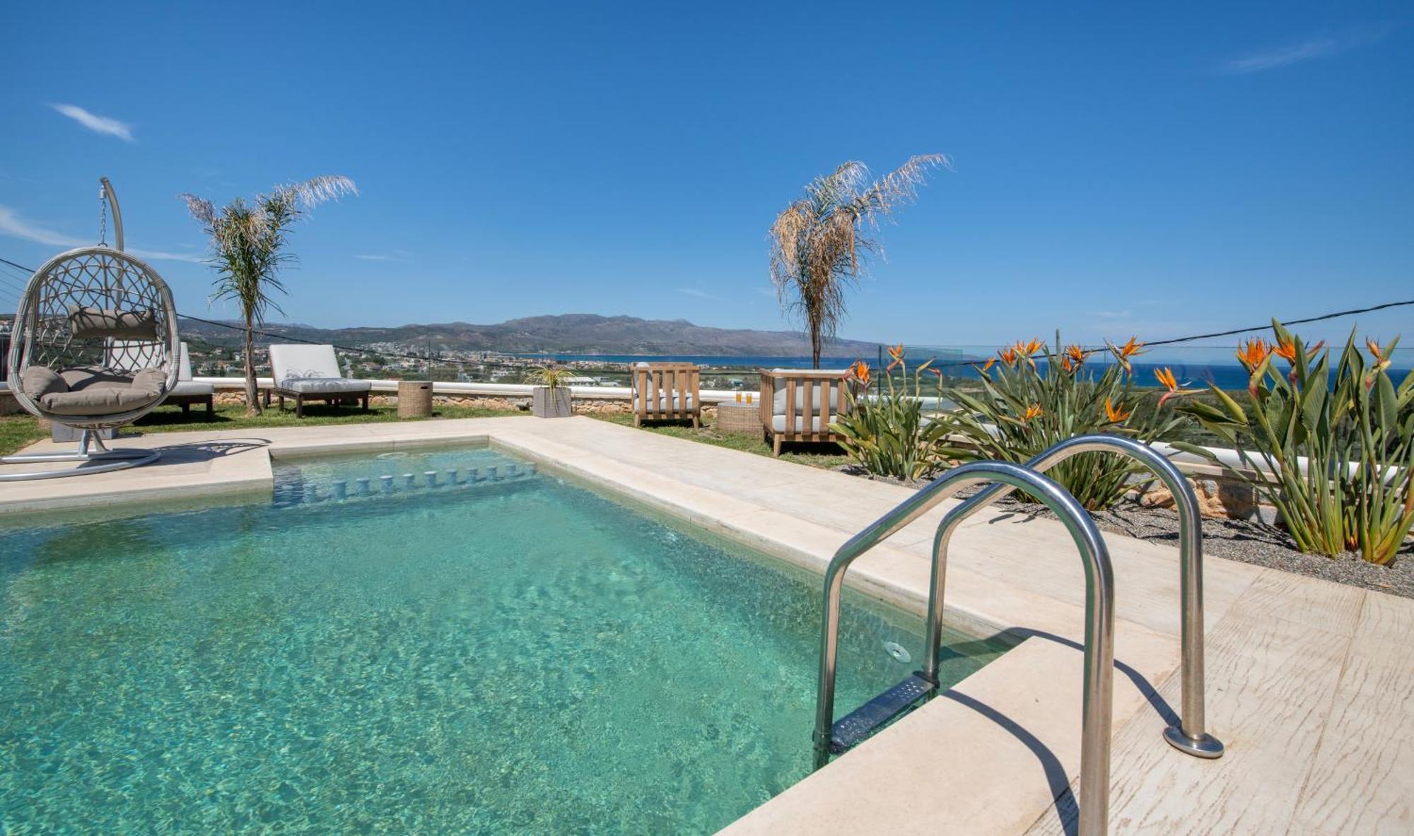 Villa Lady Dafni With Private Heated Pool Maleme  Bagian luar foto